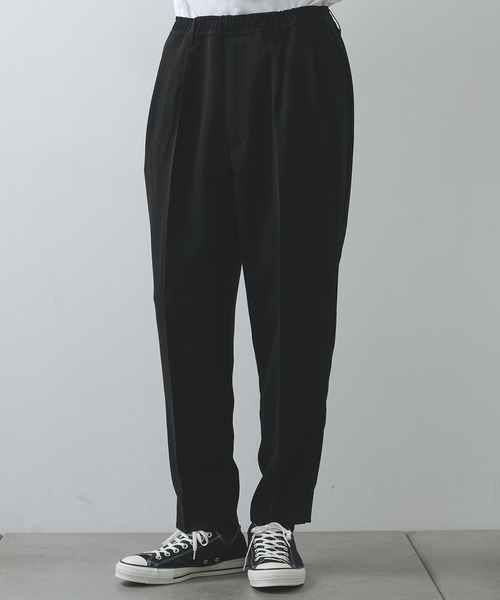N.HOOLYWOOD(N.ハリウッド)の「【N.HOOLYWOOD】WIDE TAPERED PANTS(スラックス・メンズ・グレー/ブラック・38/40/36)」の1枚目の写真