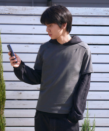 Minimal cotton regular t-shirts -KHAKI