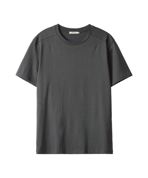WOOALONG(ウアロン)の「Minimal cotton regular t-shirts -KHAKI(Tシャツ/カットソー・メンズ・カーキ・MEDIUM/LARGE)」の5枚目の写真