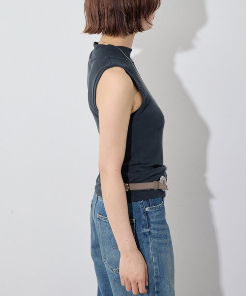 Whim Gazette（ウィムガゼット）の「フィブリルボトルネックプルオーバー（Tシャツ/カットソー・レディース・ブラック/ベージュ/オフホワイト・FREE）」の9枚目の写真