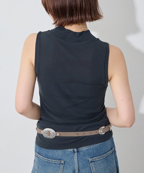 Whim Gazette（ウィムガゼット）の「フィブリルボトルネックプルオーバー（Tシャツ/カットソー・レディース・ブラック/ベージュ/オフホワイト・FREE）」の8枚目の写真