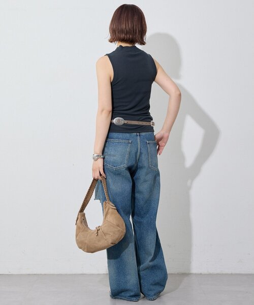 Whim Gazette（ウィムガゼット）の「フィブリルボトルネックプルオーバー（Tシャツ/カットソー・レディース・ブラック/ベージュ/オフホワイト・FREE）」の7枚目の写真