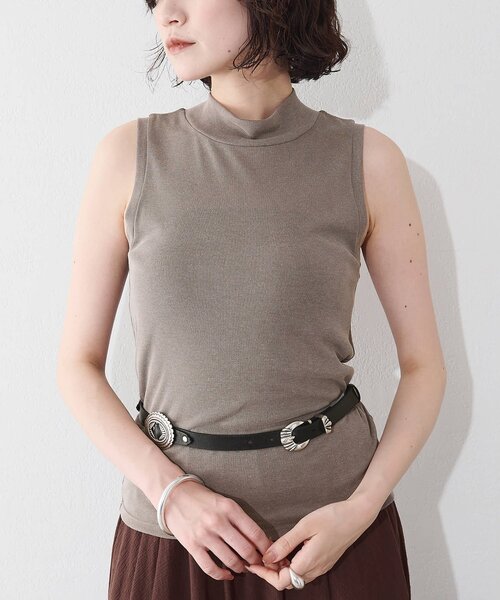 Whim Gazette（ウィムガゼット）の「フィブリルボトルネックプルオーバー（Tシャツ/カットソー・レディース・ブラック/ベージュ/オフホワイト・FREE）」の12枚目の写真