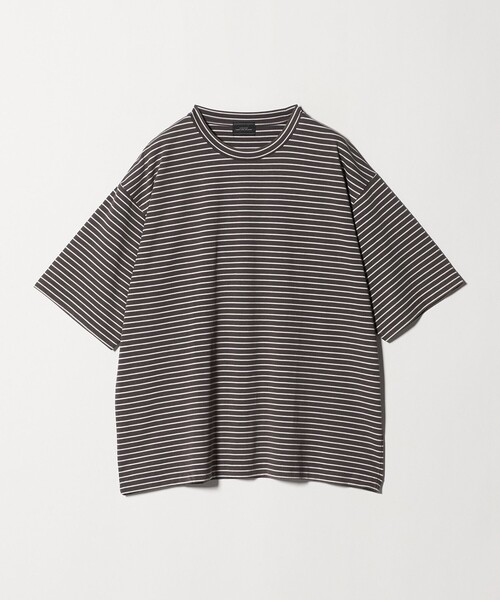 green label relaxing(グリーンレーベルリラクシング)の「フェード ボーダー クルーネック 半袖 Tシャツ(Tシャツ/カットソー・メンズ・オレンジ/ライトグレー/ダークグレー・XL/M/L/S)」の17枚目の写真