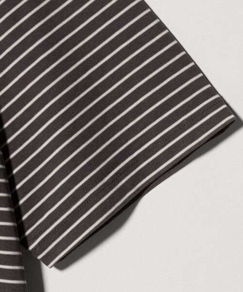 green label relaxing(グリーンレーベルリラクシング)の「フェード ボーダー クルーネック 半袖 Tシャツ(Tシャツ/カットソー・メンズ・オレンジ/ライトグレー/ダークグレー・XL/M/L/S)」の20枚目の写真