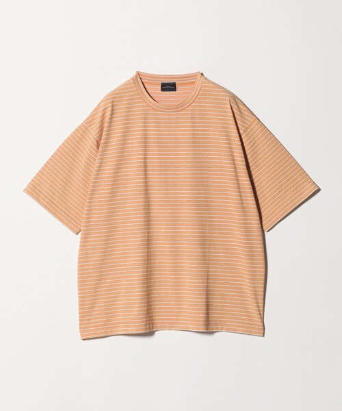 green label relaxing(グリーンレーベルリラクシング)の「フェード ボーダー クルーネック 半袖 Tシャツ(Tシャツ/カットソー・メンズ・オレンジ/ライトグレー/ダークグレー・XL/M/L/S)」の22枚目の写真