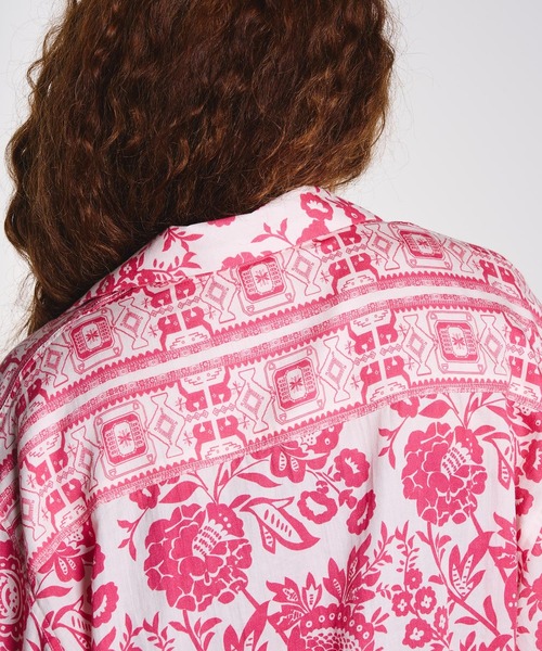 HLAADA(フラーダ)の「HLAADA for ROSEBUD/FLOWER PRINT SHORT SLEEVE SHIRT(シャツ/ブラウス・レディース・レッド/ブルー・ONE SIZE)」の22枚目の写真