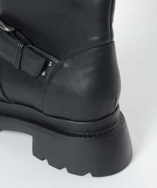 JEANASIS（ジーナシス）の「ベルトライディングロングブーツ/911735（ブーツ・レディース・ブラウン/ブラック・LARGE/MEDIUM）」の12枚目の写真