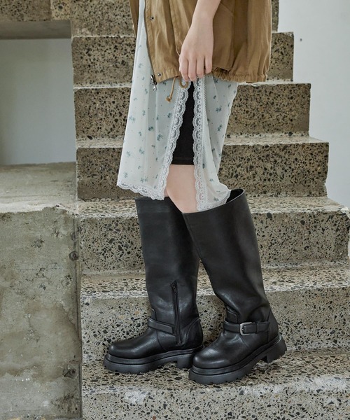 JEANASIS(ジーナシス)の「ベルトライディングロングブーツ/911735(ブーツ・レディース・ブラウン/ブラック・LARGE/MEDIUM)」の19枚目の写真