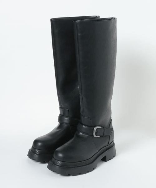 JEANASIS(ジーナシス)の「ベルトライディングロングブーツ/911735(ブーツ・レディース・ブラウン/ブラック・LARGE/MEDIUM)」の19枚目の写真