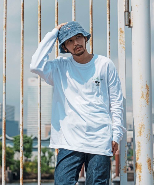 Leyline（レイライン）の「【Leyline】Denim wash Bucket hat（ハット・メンズ・ブルー/カーキ/ブラック・S～Ｍ/L～LL）」の5枚目の写真