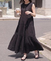 ノースリーブロングワンピース