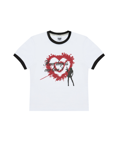 LUVISTRUE(ラヴイズトゥルー)の「SM ハウディープハート タンティー(ホワイト)(Tシャツ/カットソー・レディース・その他・FREE)」の2枚目の写真