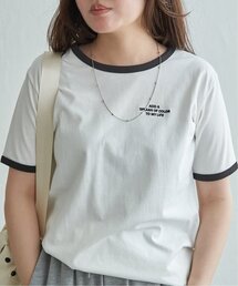 リンガー刺繍ロゴTシャツ