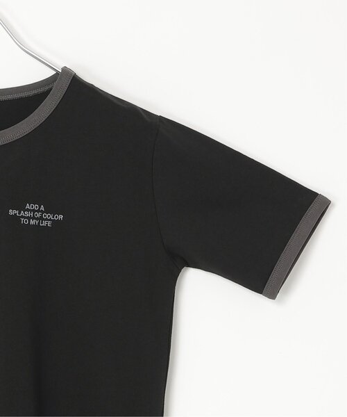 VENCEEXCHANGE(ヴァンスエクスチェンジ)の「リンガー刺繍ロゴTシャツ(Tシャツ/カットソー・レディース・オフホワイト/ブラック・FREE)」の11枚目の写真