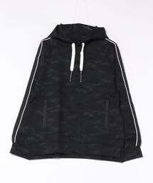 /MMMM/ハイパーストレッチポンチスリーブラインプルオーバーパーカー