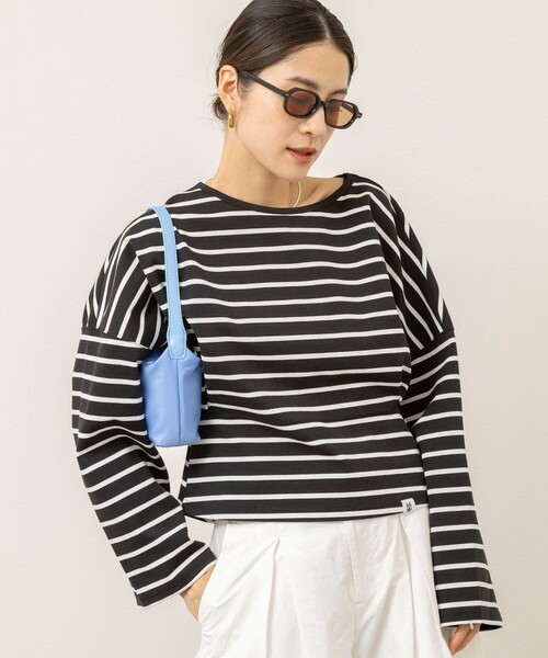 MAQWEL(マクウェル)の「【MAQWEL/マクウェル】ウエストタックT(Tシャツ/カットソー・レディース・ホワイト系その他4/ブラック系その他3・FREE)」の1枚目の写真