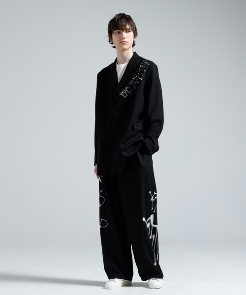 Y-3(ワイスリー)の「Y-3 CHITO CITY GRAPHIC WOOL BLAZER(テーラードジャケット・メンズ・ブラック・X-SMALL/SMALL/MEDIUM/LARGE/X-LARGE)」の10枚目の写真