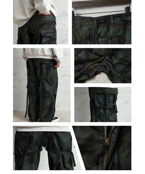 MILITARY(ミリタリー)の「実物 新品 デッドストック 米軍 M-65フィールドカーゴパンツ DARK WOODLAND CAMO / 製品染め(カーゴパンツ・メンズ・ブラック系その他・S-Regular/L-Regular/M-Regular)」の9枚目の写真