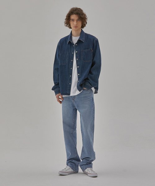 RYUL+WAI(リュルアンドワイ)の「デニムコンフォートロングストレートパンツインディゴ(デニムパンツ・メンズ・その他・32/28/30)」の2枚目の写真