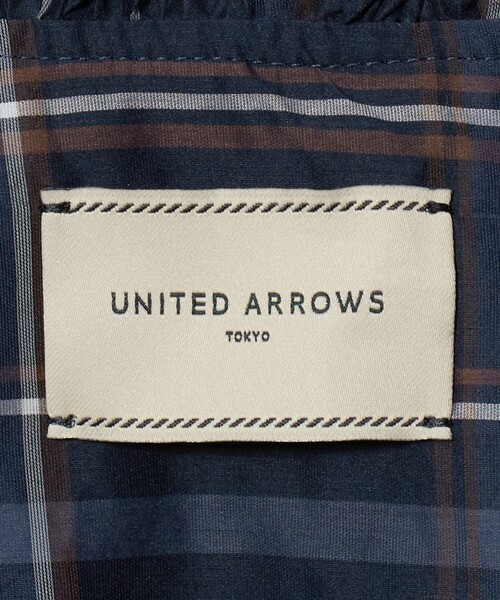 UNITED ARROWS(ユナイテッドアローズ)の「チェック リボン カットジャガード ブラウス(シャツ/ブラウス・レディース・ネイビー/ダークグレー・FREE)」の10枚目の写真