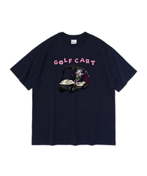 ゴルフ&カート 半袖Tシャツ(ネイビー)