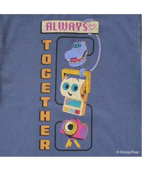 XLARGE KIDS(エクストララージキッズ)の「【Disney/Pixar】トイ・ストーリー5/ヴィンテージ風ピクセル半袖Tシャツ(Tシャツ/カットソー・キッズ・ブラック/ブルー・130cm/100cm/110cm/90cm/80cm/140cm)」の5枚目の写真