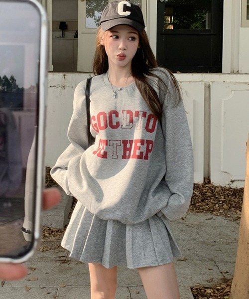 Ressaca（レサーカ）の「スウェット＆ミニスカート セットアップ（セットアップ・レディース・グレー/ネイビー・M）」の15枚目の写真