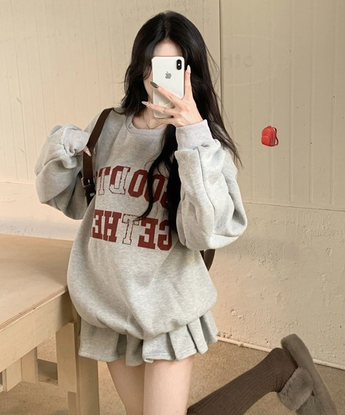 Ressaca（レサーカ）の「スウェット＆ミニスカート セットアップ（セットアップ・レディース・グレー/ネイビー・M）」の22枚目の写真