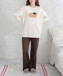Honeys（ハニーズ）の「ビッグ刺繍ルームウェア（上下セット）（ルームウェア/パジャマ）」