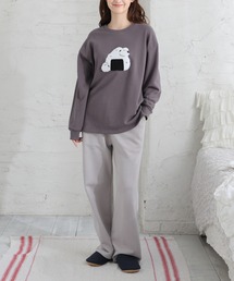 Honeys（ハニーズ）の「ビッグ刺繍ルームウェア（上下セット）（ルームウェア/パジャマ）」