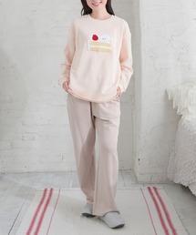 Honeys（ハニーズ）の「ビッグ刺繍ルームウェア（上下セット）（ルームウェア/パジャマ）」