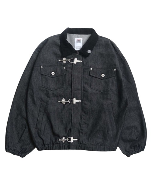 VISION STREET WEAR(ヴィジョンストリートウェア)の「Rigid denim fireman jacket / リジッドデニムファイヤーマンジャケット(デニムジャケット・メンズ・ネイビー/ブラック/ブラウン・X-LARGE/MEDIUM/LARGE)」の2枚目の写真