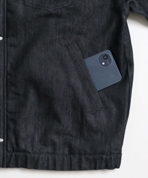 VISION STREET WEAR(ヴィジョンストリートウェア)の「Rigid denim fireman jacket / リジッドデニムファイヤーマンジャケット(デニムジャケット・メンズ・ネイビー/ブラック/ブラウン・X-LARGE/MEDIUM/LARGE)」の14枚目の写真