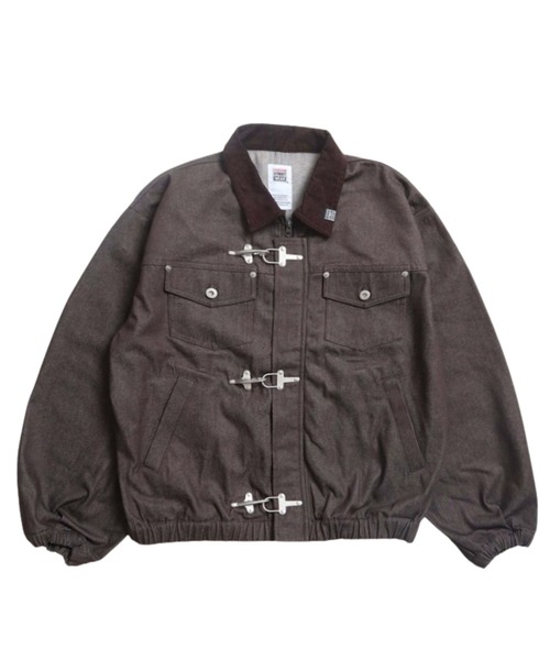 VISION STREET WEAR(ヴィジョンストリートウェア)の「Rigid denim fireman jacket / リジッドデニムファイヤーマンジャケット(デニムジャケット・メンズ・ネイビー/ブラック/ブラウン・X-LARGE/MEDIUM/LARGE)」の15枚目の写真