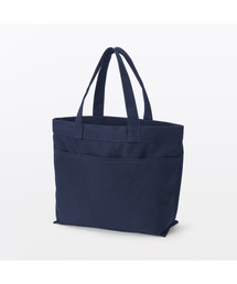 帆布　横型　トートバッグ