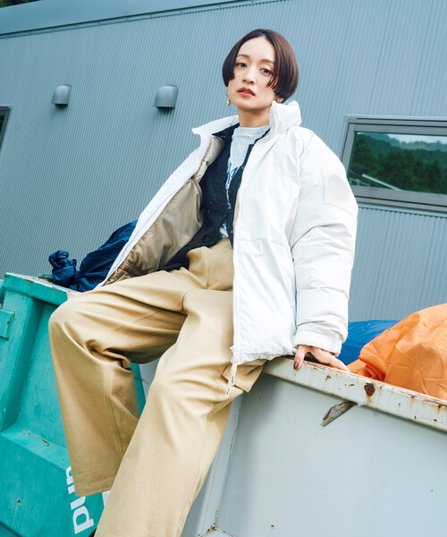 FREAK'S STORE(フリークスストア)の「NANGA × FREAK'S STORE/ナンガ 別注 DOWN JACKET made in japan/別注 ダウンジャケット メイドインジャパン(ダウンジャケット/コート・レディース・ダークネイビー/グレー/ナチュラル・フリ-)」の3枚目の写真