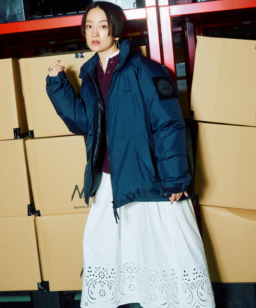 FREAK'S STORE(フリークスストア)の「NANGA × FREAK'S STORE/ナンガ 別注 DOWN JACKET made in japan/別注 ダウンジャケット メイドインジャパン(ダウンジャケット/コート・レディース・ダークネイビー/グレー/ナチュラル・フリ-)」の1枚目の写真