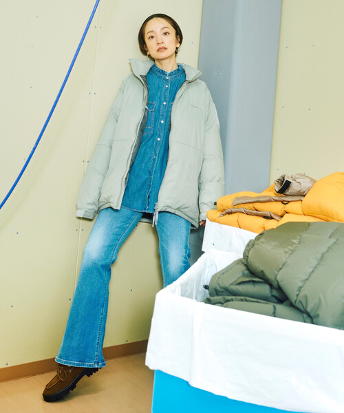 FREAK'S STORE(フリークスストア)の「NANGA × FREAK'S STORE/ナンガ 別注 DOWN JACKET made in japan/別注 ダウンジャケット メイドインジャパン(ダウンジャケット/コート・レディース・ダークネイビー/グレー/ナチュラル・フリ-)」の7枚目の写真