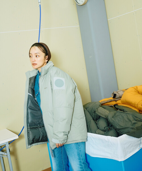 FREAK'S STORE(フリークスストア)の「NANGA × FREAK'S STORE/ナンガ 別注 DOWN JACKET made in japan/別注 ダウンジャケット メイドインジャパン(ダウンジャケット/コート・レディース・ダークネイビー/グレー/ナチュラル・フリ-)」の9枚目の写真