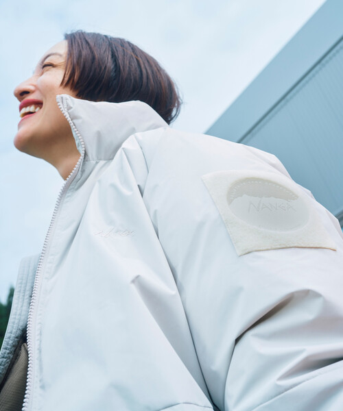 FREAK'S STORE(フリークスストア)の「NANGA × FREAK'S STORE/ナンガ 別注 DOWN JACKET made in japan/別注 ダウンジャケット メイドインジャパン(ダウンジャケット/コート・レディース・ダークネイビー/グレー/ナチュラル・フリ-)」の11枚目の写真