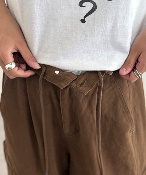 CPCM(シーピーシーエム)の「ダックカーブカーゴパンツ(カーゴパンツ・レディース・ブラック/ブラウン/ネイビー・MEDIUM/SMALL)」の13枚目の写真