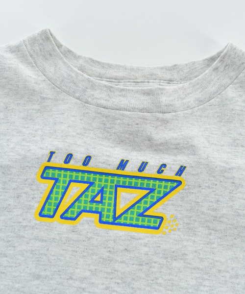 Looney Tunes(ルーニーテューンズ)の「【USED】90’s Looney Tunes “TOO MUCH TAZ” キャラクター Tシャツ(Tシャツ/カットソー・メンズ・グレー・LARGE)」の7枚目の写真