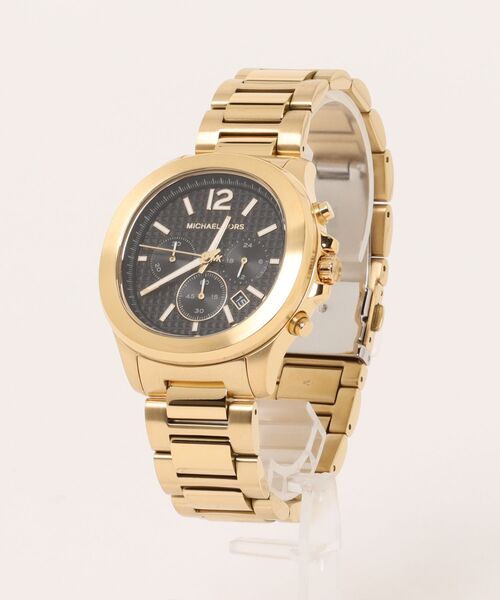 PMichael Kors ゴールド アナログ腕時計正規品マイケルコース セール】SAGE オーバーサイズ ゴールドトーン ウォッチ（アナログ