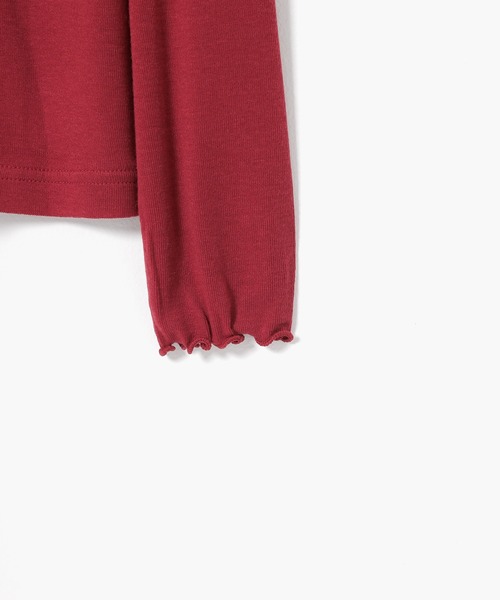 GLACIER lusso(グラシアルッソ)の「メローハイネック(Tシャツ/カットソー・レディース・ダークブルー/アイボリー/ブラック/レッド/杢グレー・L/LL/M/S)」の8枚目の写真