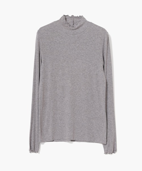 GLACIER lusso(グラシアルッソ)の「メローハイネック(Tシャツ/カットソー・レディース・ダークブルー/アイボリー/ブラック/レッド/杢グレー・L/LL/M/S)」の9枚目の写真
