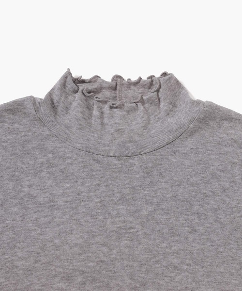 GLACIER lusso(グラシアルッソ)の「メローハイネック(Tシャツ/カットソー・レディース・ダークブルー/アイボリー/ブラック/レッド/杢グレー・L/LL/M/S)」の10枚目の写真