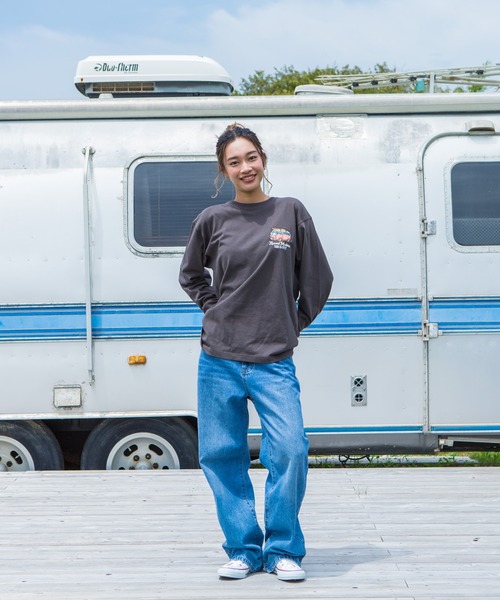 LOCALMOTION HAWAII(ローカルモーション ハワイ)の「ハワイ&リゾートバスサガラ刺繍ロングTシャツ(Tシャツ/カットソー・メンズ・チャコールグレー/ライトグレー・SMALL/X-LARGE/LARGE/MEDIUM)」の7枚目の写真