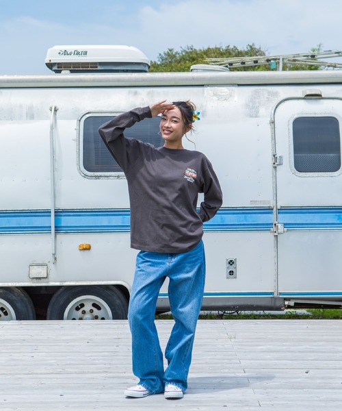 LOCALMOTION HAWAII(ローカルモーション ハワイ)の「ハワイ&リゾートバスサガラ刺繍ロングTシャツ(Tシャツ/カットソー・メンズ・チャコールグレー/ライトグレー・SMALL/X-LARGE/LARGE/MEDIUM)」の11枚目の写真