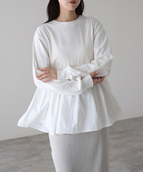 ペプラムドッキングTシャツ